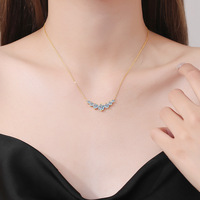 Collier pendentif Twinko Moissanite en forme de cœur, plaqué or 14 carats, argent sterling 925, 5.0 carats GRA VVS, avec chaîne câble – Cadeau de Saint-Valentin
