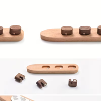 Organisateur de câbles en bois pour salon - Organisateur de câbles de bureau écologique grande capacité avec clips pour éviter les emmêlements