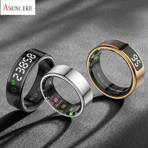 Nouveau R11 Display Touch Smart Heart Rate Anneau de sommeil en oxygène sanguin Charge sans fil - Product Image 4