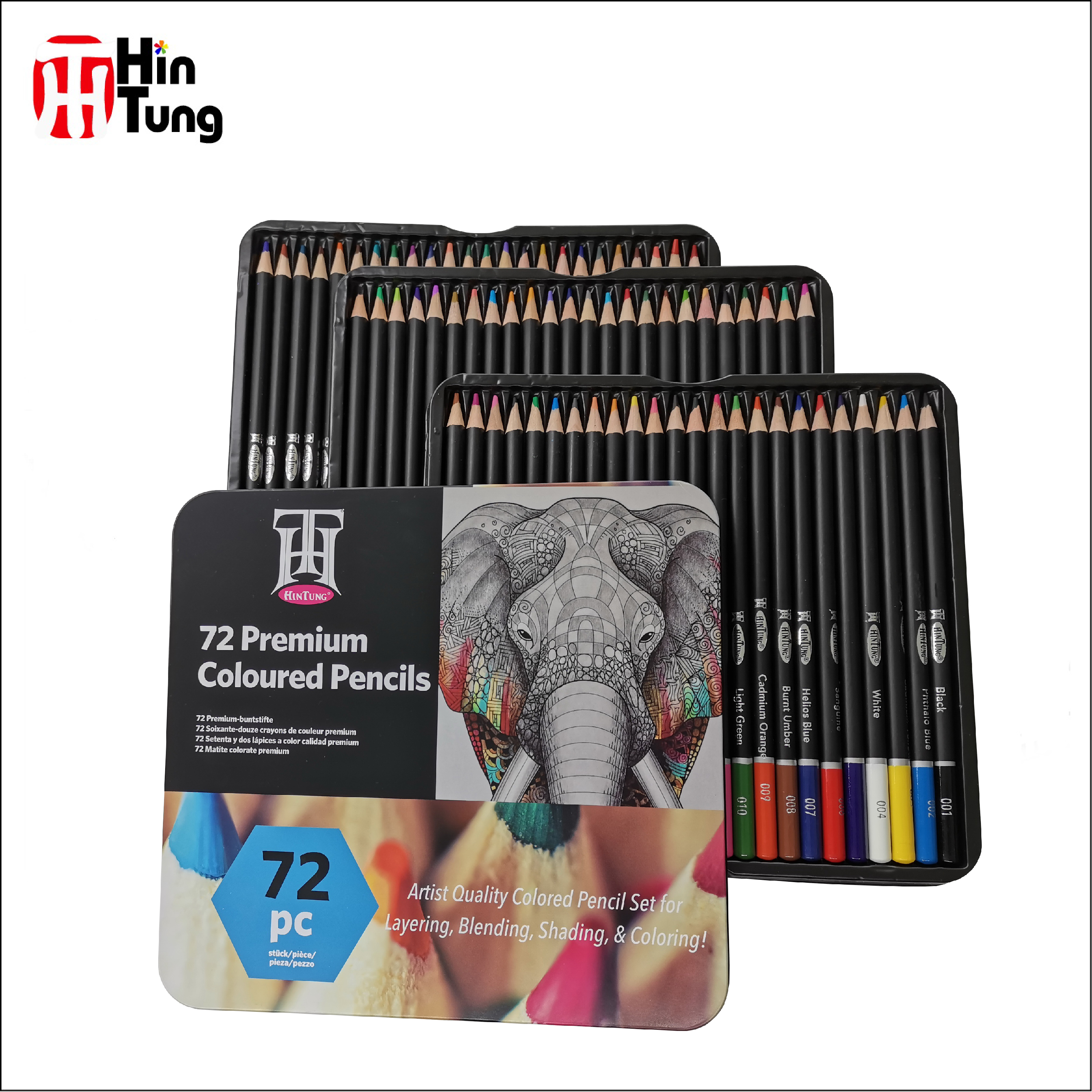 72 Professional Colored Pencils, Artist Pencils Set With 2 X 50 Page Drawing Pad(A4), Premium Artist Soft Series Lead With Vibrant Colors For Sketching, Shading & Coloring In Tin Box - View #11