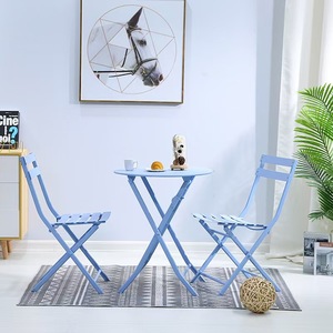 Ensemble <span class=keywords><strong>table</strong></span> et chaises de balcon <span class=keywords><strong>table</strong></span> et chaise d'extérieur pliantes imperméables en <span class=keywords><strong>fer</strong></span> forgé terrasse loisirs <span class=keywords><strong>table</strong></span> et chaise de cour - Product Image 6
