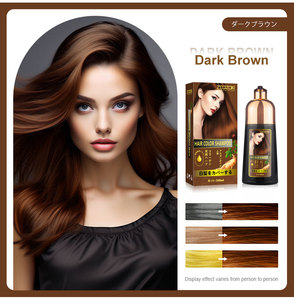 OEM personalizzare 500ml naturale a base di erbe di lunga durata senza cuoio capelluto nessuna macchia colorazione rapida Ginseng 3 in 1 colore dei capelli Shampoo - Product Image 5