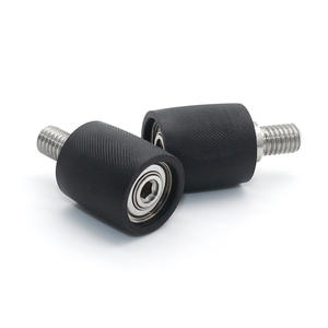 Rouleau en nylon PA66 revêtu de roulement avec surface moletée, résistant à l'usure, pour ligne de production automatique - Product Image 3