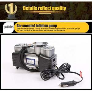 Pompe à air pour pneus de voiture avec manomètre numérique, compresseur d'air numérique pour voiture, pompe automatique portable - Product Image 3
