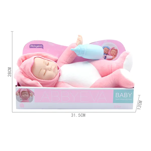 9 Inch Pasgeboren Reborn Alive Bebe Katoen Lichaam Pop Kids Kinderen Baby En Meisje Met Melk Fles Poppen Fabrikant