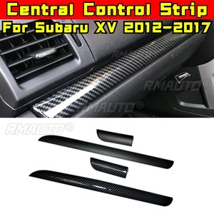 Tira Decorativa Interior de Fibra de Carbono para el Panel de Instrumentos y la Consola Central, Modificación para Subaru XV 2012-2017 - Product Image 1