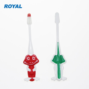 Cepillo de dientes de plástico con forma de animal para niños de estilo clásico, cepillo de dientes de plástico con logotipo Oem - Product Image 4