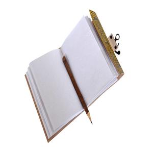 Diario in pelle goffrata fatto a mano Peace Of Sign Paper giallo celtico con diario in pelle nera quaderno da viaggio in pelle - Product Image 5