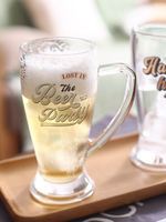 Verre à bière en gros, personnalisé avec logo imprimé, pour dégustation et consommation de bière, type mug
