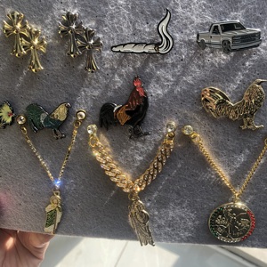 Tùy chỉnh khung cap Clip Hot Bán khung pins biên giới hat pins giá rẻ khung được trang bị hat pins với kim cương chấp nhận OEM/ODM - Product Image 2