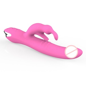 Consolador giratorio de doble motor para mujer vibrador de conejo con punto G, masajeador de Vagina, consolador enorme de empuje, juguete sexual para mujer - Product Image 2