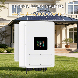 Inversor Híbrido de Doble Salida de 6KW, Conectado/Desconectado de la Red, 98% de Eficiencia, IP65, Sistema de Almacenamiento de Energía Solar para Exteriores, Modelo Mega Eco 6KW - Product Image 1