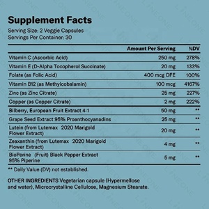 OEM Natural Eye Care Health Lutein Tablets Supplement Support Vision Clarity Retinal Protect Eye Vitamin Lutein Capsules for Eye - Product Image 4