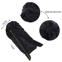 Vente en gros de chapeaux de nuit en satin pour femmes bonnet de nuit avec cravate pour dormir bonnet de taille longue pour cheveux longs