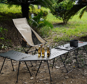 IRONDONKEY extérieur pliant Camping Table pliable en alliage d'aluminium Portable Table ensemble support de rangement - Product Image 2