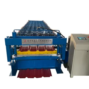 China Hot Verkoop Type 840 Ibr Koude Rolvormmachine Hek Rail Machine Stalen 840/850 Dubbeldeks Rolvormmachine