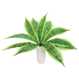 Plante Artificielle Verte, Petit Bouquet, Feuilles Hautement Réalistes, Décoration Intérieure, Salon, Balcon - Product Image 5