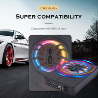 Subwoofer actif ultra-fin de 10 pouces, 800 watts, sous le siège, haut-parleur audio de voiture 12V DC, 200W RMS, nouveau style, subwoofer de 55 mm d'épaisseur