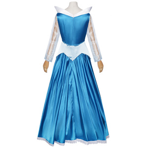 Robe <span class=keywords><strong>de</strong></span> princesse bleue, Costume <span class=keywords><strong>de</strong></span> spectacle, tenue <span class=keywords><strong>de</strong></span> cosplay, Costume <span class=keywords><strong>de</strong></span> personnage d'Halloween, Conte <span class=keywords><strong>de</strong></span> <span class=keywords><strong>fées</strong></span> fantastique - Product Image 4