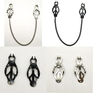 Morsetti per capezzoli a catena a farfalla, giocattoli sessuali BDSM per donne, stimolazione capezzoli, giocattolo sessuale per flirt di coppia - Product Image 2