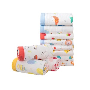 Literie imprimée personnalisée 6 couches confortable Cowgirl Swaddle grande mousseline confortable couverture ensemble <span class=keywords><strong>de</strong></span> literie 100% coton lange d'emmaillotage pour bébé - Product Image 1