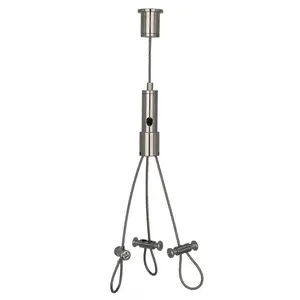 Pince de câble en acier inoxydable de haute qualité avec fil de Rotation LED pour Kit de <span class=keywords><strong>Suspension</strong></span> de plafonnier Clips de câble en laiton - Product Image 3