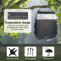 GARIDA Portable avec Pomme de Douche Commutable On/Off Solaire Camping Sac de Douche pour Camping Voyage Randonnée Plage 5 Gal 20L PVC