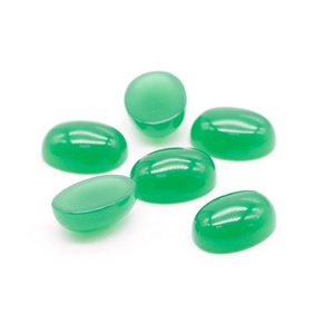 Forma Oval verde <span class=keywords><strong>esmeralda</strong></span> piedra <span class=keywords><strong>de</strong></span> jade cabuchones <span class=keywords><strong>de</strong></span> vidrio - Product Image 3