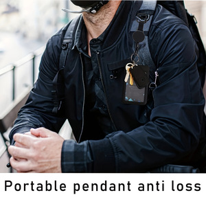 Nouveau porte-clés antivol portable avec support pour téléphone, boucle rétractable, cordon carré en sangle, porte-cartes, en stock. - Product Image 4