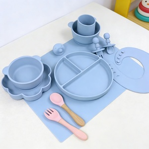 Juego de Alimentación para Bebés de Silicona Segura y No Tóxica de Naike, Productos de Grado Alimenticio Personalizados para Niños - Product Image 2