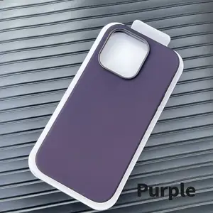 Custodie per telefoni in Silicone liquido per animazione Pop-Up originali 1:1 per iPhone 14 Pro Max custodia magnetica ufficiale
