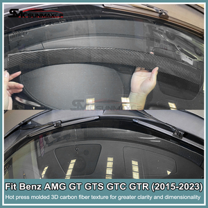 Pour Mercedes-Benz AMG GT GTS GTC GTR : Garniture de tableau de bord en fibre de carbone sèche Moon Bend 2015-2023, panneau de <span class=keywords><strong>pare</strong></span>-<span class=keywords><strong>brise</strong></span>, décoration intérieure sport - Product Image 6