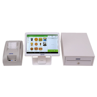 El más nuevo sistema de caja registradora POS para restaurante minorista al por mayor con escáner de impresora Cajón de efectivo Tablet 10 pulgadas Android