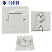 Prise murale standard européenne Ingelec, prise murale encastrée, prise électrique blanche mince, fabricant de prises électriques, vente en gros d'équipements électriques
