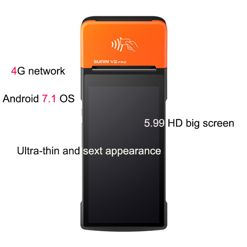 Sunmi V2 Pro Solutions Écran Mobile Android Systèmes De Point De Vente Tactile Machine De Paiement De Facture Android Pos