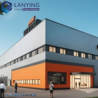 Solusi Bangunan Kantor Modular Rangka Baja Desain Modern Kustom, Bangunan Baja Prefabrikasi Siap Pakai Bersertifikasi CE 50 Tahun
