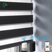 Alta calidad Smart WiFi Google Control día y noche persianas enrollables de cebra modernas persianas de cebra automáticas para el hogar o la oficina