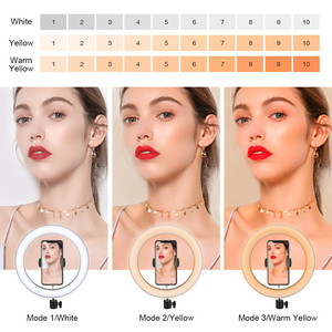 Venta al por mayor 10 pulgadas Tiktok fotografía Selfie Led anillo de luz titular con soporte del trípode para la transmisión en directo de maquillaje Video de Youtube - Product Image 5