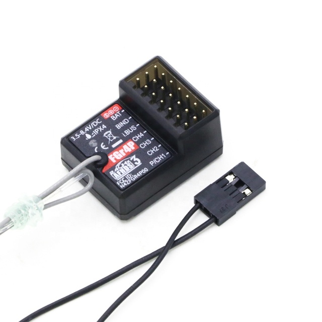 Flysky FGR4 FGR4S FGR4P Built-in Single Antenna Bidirectional Receiver PPM IBUS PWM for Flysky FS-NB4 Remote Control Components