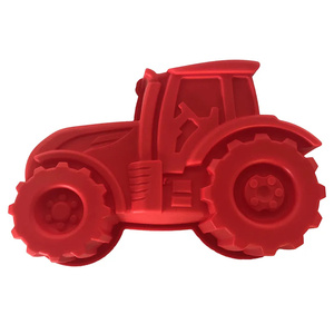 6 khoang phim hoạt hình đào tạo 3D Silicone khuôn bánh đầu máy làm bằng tay xà phòng khuôn kích thước lớn Máy kéo sô cô la nướng công cụ trang trí - Product Image 5