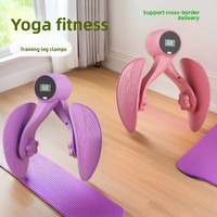 Appareil d'entraînement à l'adduction des cuisses, équipement de fitness pour étirements, yoga, pilates, récupération post-partum, exercices de Kegel, pince pour les jambes avec affichage numérique