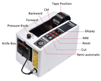 Distributeur automatique de ruban adhésif M-1000 découpeuse automatique de ruban adhésif M-1000S coupeur de distribution de ruban électronique