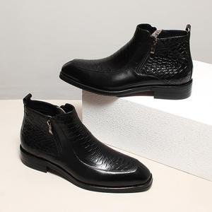 Botas de Trabajo para Hombre, de Cáñamo, con Cordones, Impermeables, Antideslizantes, Estilo Inglés Vintage, con Suela de Goma Cosida a Mano Goodyear - Product Image 5