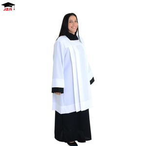 Su misura di alta qualità Unisex prete <span class=keywords><strong>adulto</strong></span> Costume abiti talare altare servitore talare con la cappa - Product Image 6