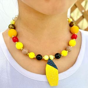 จี้การ์ตูนสำหรับเด็กสร้อยคอเครื่องประดับสีสันสดใสจี้พิมพ์รูปอุ้งเท้าสีชมพูสำหรับเด็กผู้หญิงขายส่งเครื่องประดับของเล่น - Product Image 6