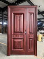 Porte extérieure moderne antivol en acier fini, étanche, à ouverture latérale pour la sécurité résidentielle et l'utilisation en extérieur des hôtels