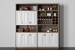 Aparador de Salón de Diseño de Alta Calidad y Sin Costos con Almacenamiento y Vinoteca, Acabado sin Pintura, Venta Directa de Fábrica - Product Image 3