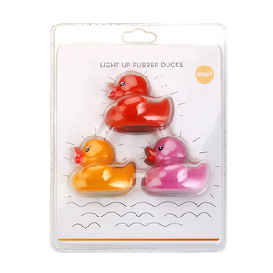 Embalaje personalizado pato de goma baño de la familia de flotar luz intermitente pato de goma - Product Image 4