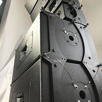 Haut-parleur de ligne de scène audio professionnel, caisson de basses passif avec coque métallique