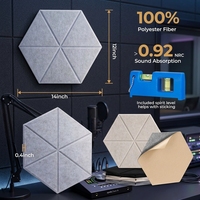 Panneaux acoustiques ChiHeng CH1007 en MDF 100% fibre de polyester - Ignifuges, absorption acoustique hautement efficace, isolation, design contemporain